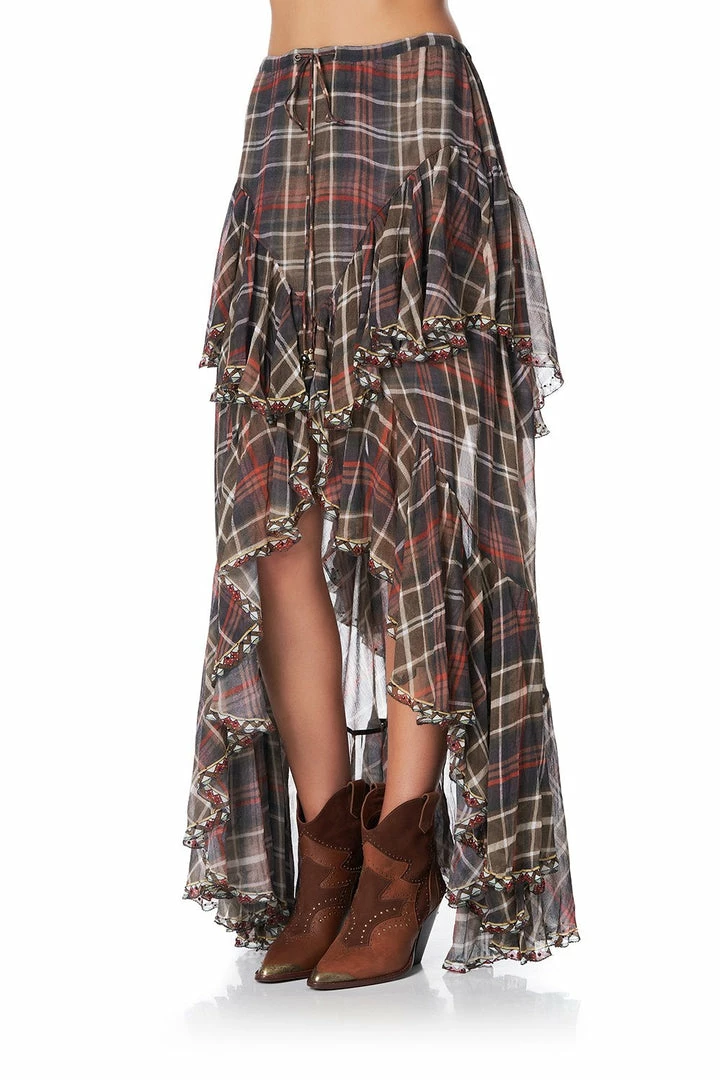 Camilla EBoutique (US) MAXI SKIRT WITH DOUBLE FRILL HOLD YOUR HORSES