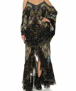 Camilla EBoutique (US) MAXI SKIRT WITH DOUBLE FRILL MATERNAL INSTINCT