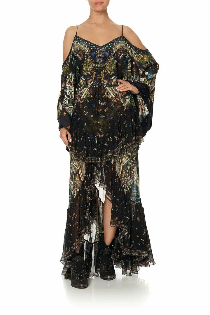 Camilla EBoutique (US) MAXI SKIRT WITH DOUBLE FRILL MATERNAL INSTINCT