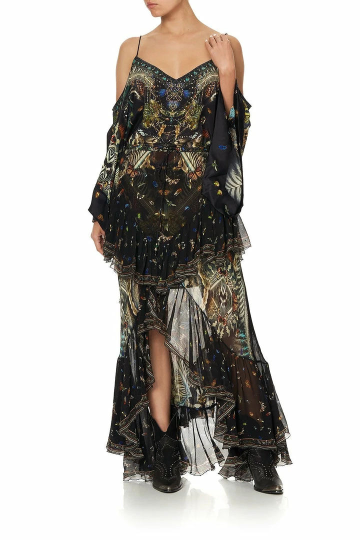 Camilla EBoutique (US) MAXI SKIRT WITH DOUBLE FRILL MATERNAL INSTINCT