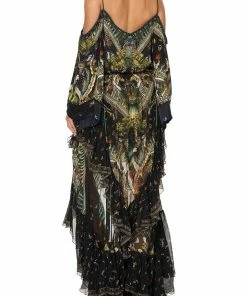 Camilla EBoutique (US) MAXI SKIRT WITH DOUBLE FRILL MATERNAL INSTINCT