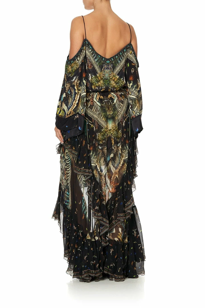 Camilla EBoutique (US) MAXI SKIRT WITH DOUBLE FRILL MATERNAL INSTINCT