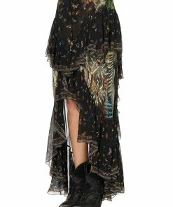Camilla EBoutique (US) MAXI SKIRT WITH DOUBLE FRILL MATERNAL INSTINCT