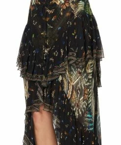 Camilla EBoutique (US) MAXI SKIRT WITH DOUBLE FRILL MATERNAL INSTINCT