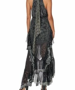 Camilla EBoutique (US) Up To 30% Off MAXI SKIRT WITH DOUBLE FRILL MIDNIGHT PEARL