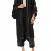 Camilla EBoutique (US) Sale Clothing MID LENGTH KIMONO COAT LUXE BLACK