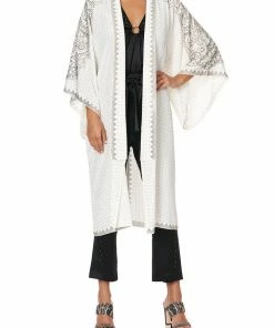 Camilla EBoutique (US) MID LENGTH KIMONO COAT LUXE CREAM Sale Clothing
