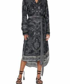 Camilla EBoutique (US) Up To 40% Off MID LENGTH SHIRT DRESS MIDNIGHT PEARL