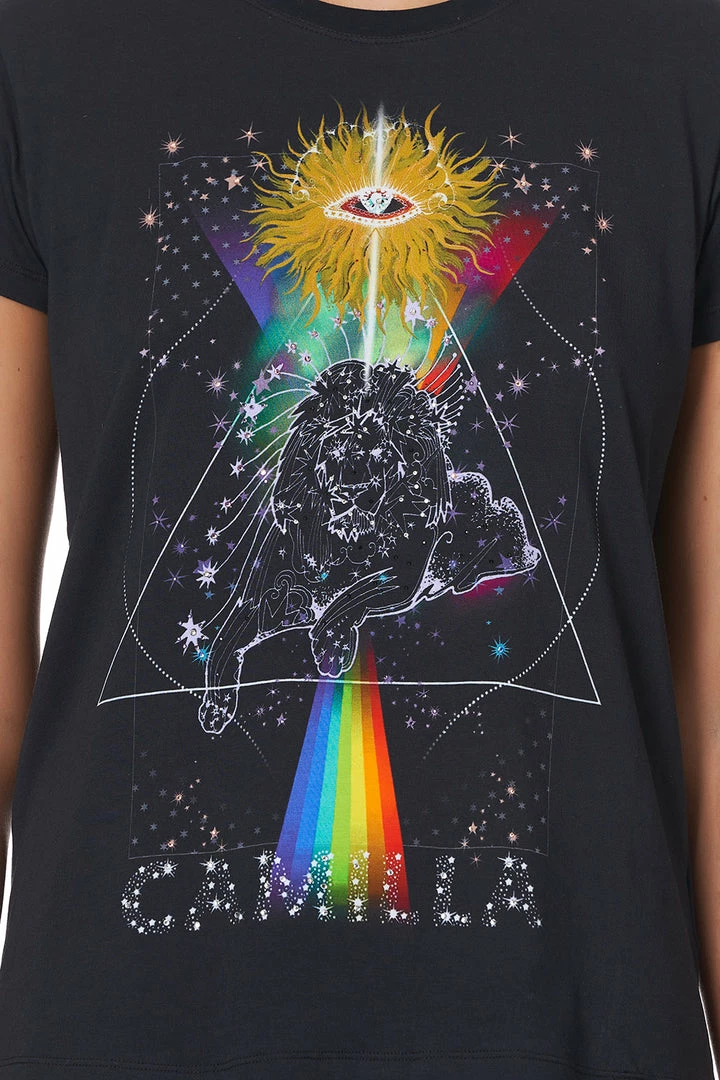 Camilla EBoutique (US) Up To 30% Off SLIM FIT ROUND NECK T-SHIRT MIDNIGHT MOON HOUSE