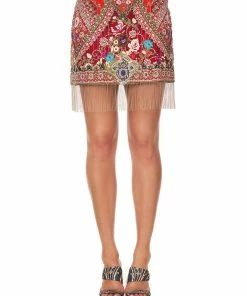 Camilla EBoutique (US) Sale Clothing EMBELLISHED MINI SKIRT CAMEOS CAN CAN
