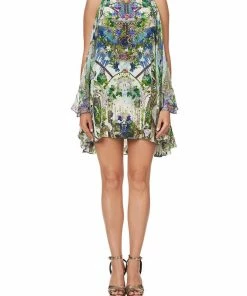 Camilla EBoutique (US) NECK TIE SHORT DRESS MOON GARDEN