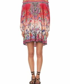 Camilla EBoutique (US) OFF SHOULDER DRESS WITH STRAPS FREE LOVE Up To 40% Off