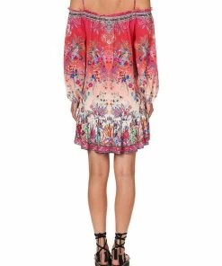 Camilla EBoutique (US) OFF SHOULDER DRESS WITH STRAPS FREE LOVE Up To 40% Off