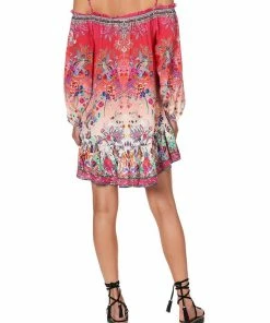 Camilla EBoutique (US) OFF SHOULDER DRESS WITH STRAPS FREE LOVE Up To 40% Off