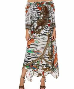 Camilla EBoutique (US) Up To 50% Off OFF SHOULDER FLARE BLOUSE COSMIC CONFLICT