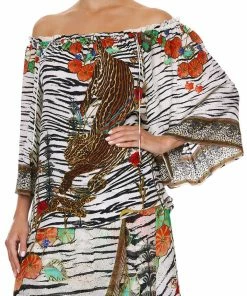 Camilla EBoutique (US) Up To 50% Off OFF SHOULDER FLARE BLOUSE COSMIC CONFLICT