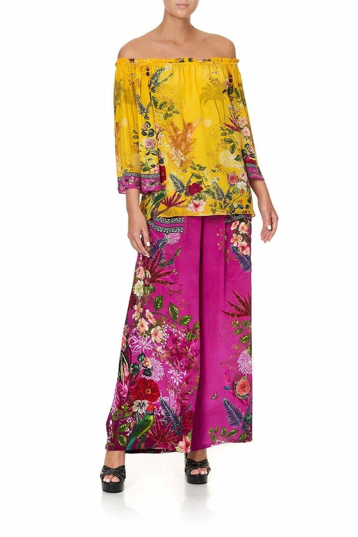 Camilla EBoutique (US) OFF SHOULDER FLARE BLOUSE SAFFRON MOON Up To 30% Off