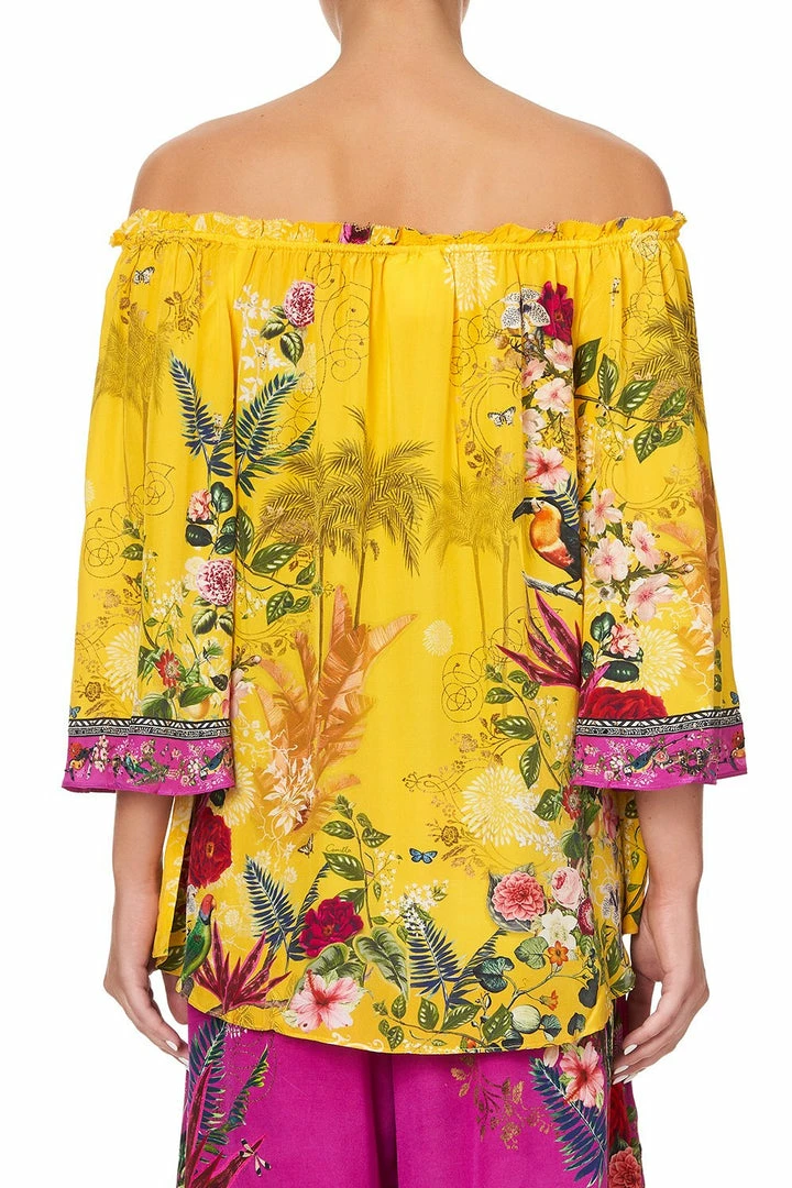 Camilla EBoutique (US) OFF SHOULDER FLARE BLOUSE SAFFRON MOON Up To 30% Off