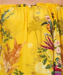 Camilla EBoutique (US) OFF SHOULDER FLARE BLOUSE SAFFRON MOON Up To 30% Off