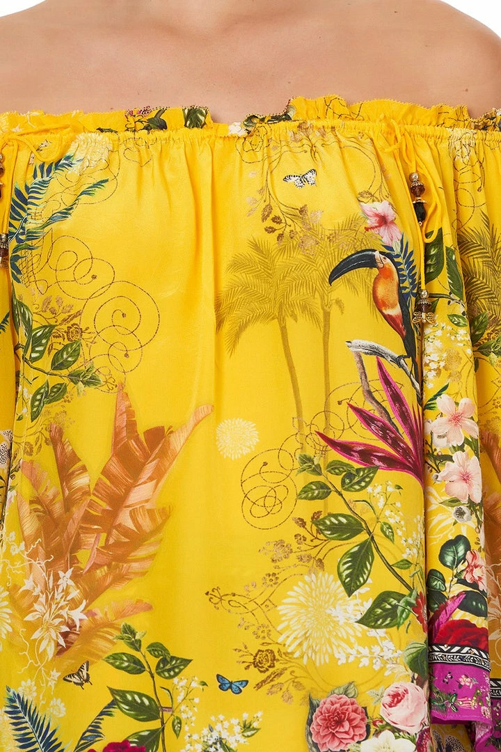 Camilla EBoutique (US) OFF SHOULDER FLARE BLOUSE SAFFRON MOON Up To 30% Off