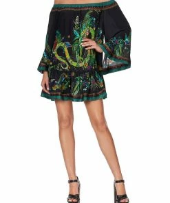 Camilla EBoutique (US) Up To 30% Off OFF SHOULDER FRILL HEM DRESS RIVER CRUISE