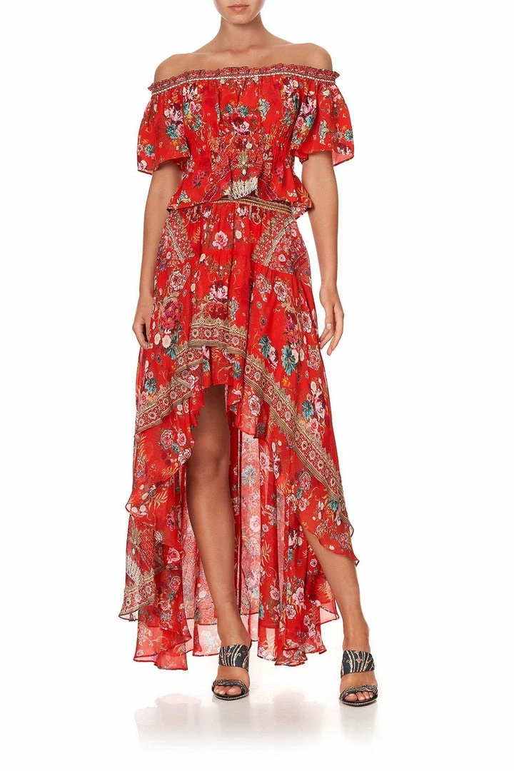 Camilla EBoutique (US) Up To 30% Off OFF SHOULDER GATHERED TOP CAMEOS CAN CAN