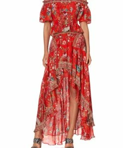 Camilla EBoutique (US) Up To 30% Off OFF SHOULDER GATHERED TOP CAMEOS CAN CAN