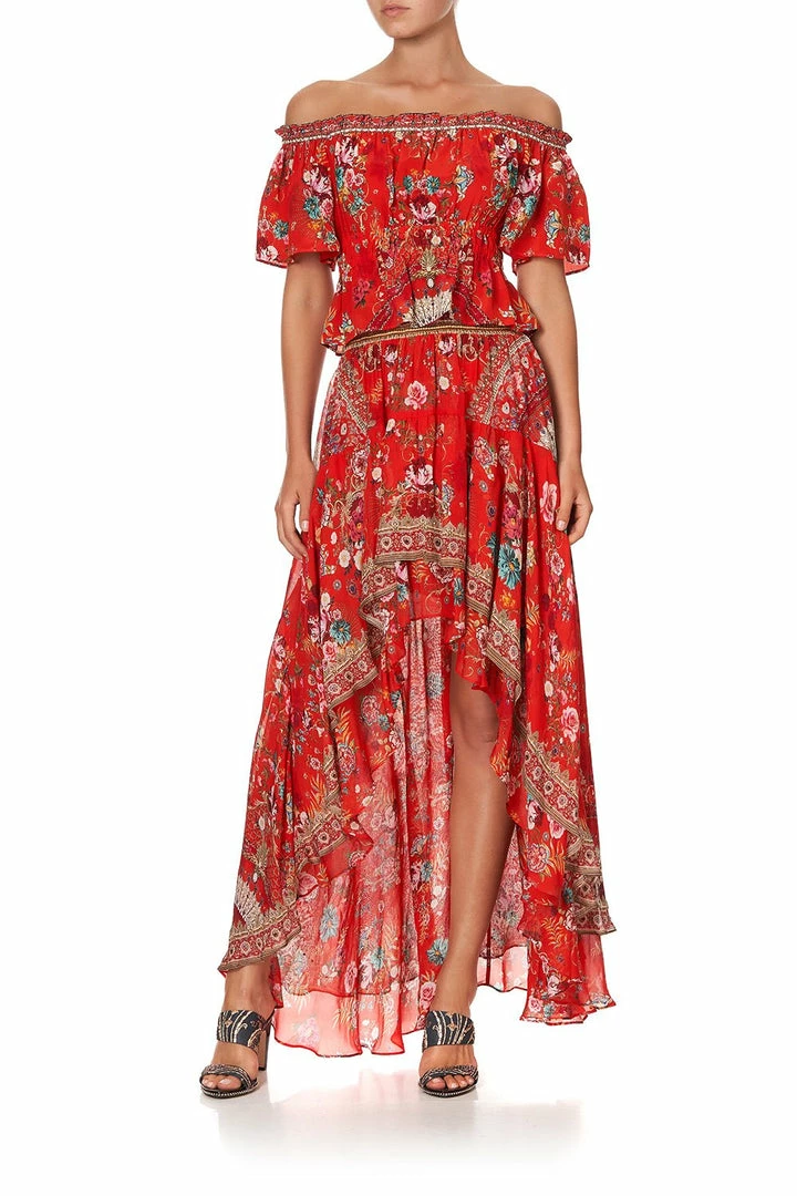 Camilla EBoutique (US) Up To 30% Off OFF SHOULDER GATHERED TOP CAMEOS CAN CAN