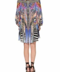 Camilla EBoutique (US) Up To 30% Off OFF SHOULDER MINI DRESS LOVE ON THE WING