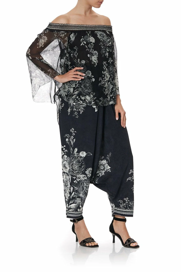 Camilla EBoutique (US) OFF SHOULDER SHIRRED BLOUSE MOONSHINE BLOOM Up To 50% Off