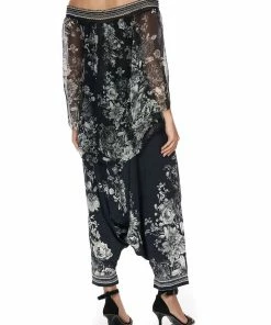 Camilla EBoutique (US) OFF SHOULDER SHIRRED BLOUSE MOONSHINE BLOOM Up To 50% Off