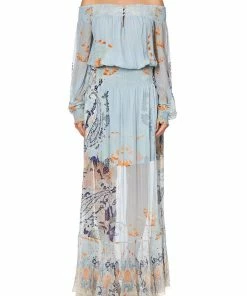 Camilla EBoutique (US) OFF SHOULDER SHIRRED DRESS FRASER FANTASIA Up To 30% Off