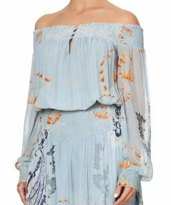 Camilla EBoutique (US) OFF SHOULDER SHIRRED DRESS FRASER FANTASIA Up To 30% Off