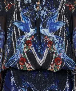 Camilla EBoutique (US) OFF SHOULDER SHIRRED DRESS MARE MYSTIQUE Up To 30% Off