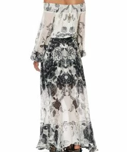 Camilla EBoutique (US) Up To 50% Off OFF SHOULDER SHIRRED DRESS MIDNIGHT PEARL