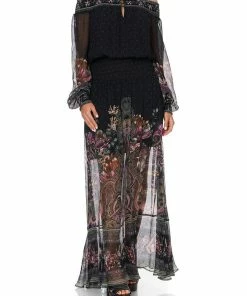 Camilla EBoutique (US) OFF SHOULDER SHIRRED DRESS RESTLESS NIGHTS