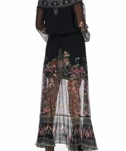 Camilla EBoutique (US) OFF SHOULDER SHIRRED DRESS RESTLESS NIGHTS