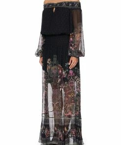 Camilla EBoutique (US) OFF SHOULDER SHIRRED DRESS RESTLESS NIGHTS