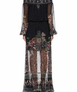 Camilla EBoutique (US) OFF SHOULDER SHIRRED DRESS RESTLESS NIGHTS