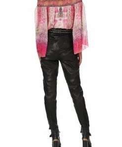 Camilla EBoutique (US) OFF SHOULDER SHIRRED BLOUSE SERPENTINE DREAMS