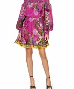 Camilla EBoutique (US) Up To 30% Off OFF SHOULDER SHORT DRESS JUNGLE LANGUAGE