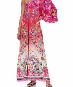 Camilla EBoutique (US) ONE SHOULDER FLARED JUMPSUIT FREE LOVE Up To 40% Off