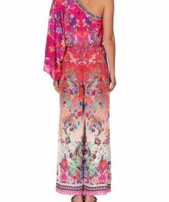 Camilla EBoutique (US) ONE SHOULDER FLARED JUMPSUIT FREE LOVE Up To 40% Off