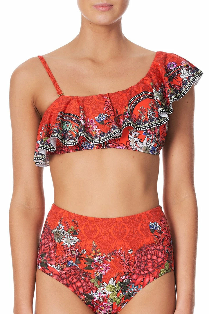 Camilla EBoutique (US) Up To 30% Off ONE SHOULDER FRILL BRA WONDERING WARATAH
