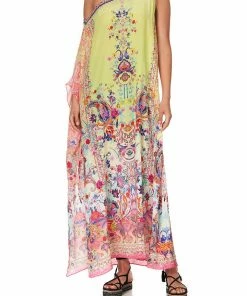 Camilla EBoutique (US) ONE SHOULDER KAFTAN WITH NECKBAND PEACE MOVEMENT Up To 30% Off