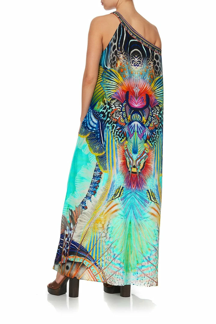 Camilla EBoutique (US) ONE SHOULDER KAFTAN WITH NECKBAND REEF WARRIOR