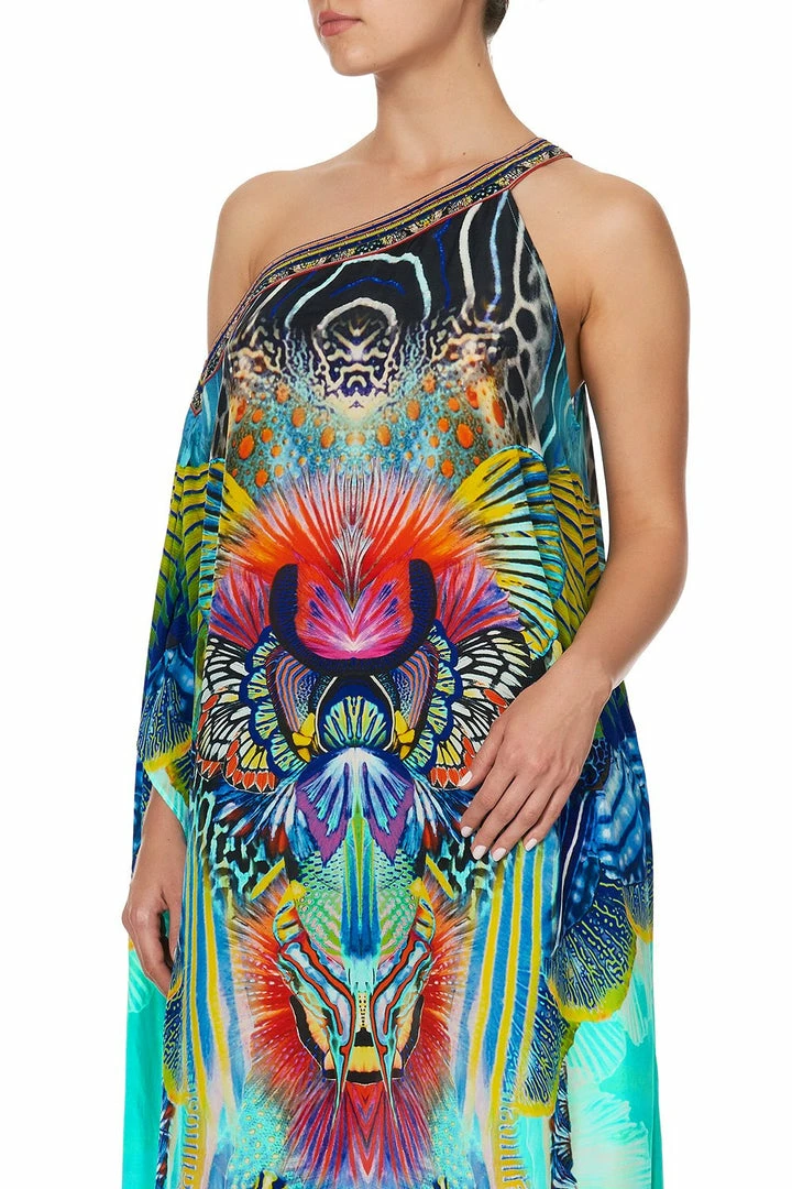 Camilla EBoutique (US) ONE SHOULDER KAFTAN WITH NECKBAND REEF WARRIOR