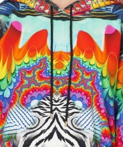 Camilla EBoutique (US) OVERSIZE BOYFRIEND HOODIE RAINBOW GATHERING Sale Tops