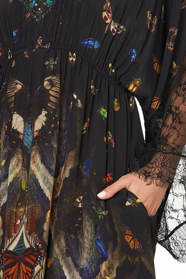 Camilla EBoutique (US) PANEL DRESS WITH LACE SLEEVE MATERNAL INSTINCT Up To 50% Off