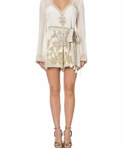 Camilla EBoutique (US) PANELLED PLAYSUIT WITH BELT THE QUEENS CHAMBER